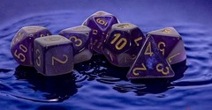 7-Die Set Mega-Hedrals Borealis Luminary: Royal Purple/Gold CHX22587